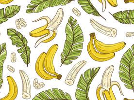 香蕉印花图案