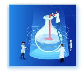 手绘医疗场景插画设计