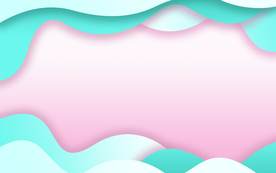 波浪装饰渐变蓝色背景