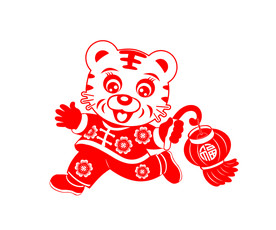 虎年剪纸