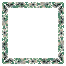 茶花图案纹理边框相框边纹