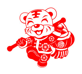 虎年剪纸