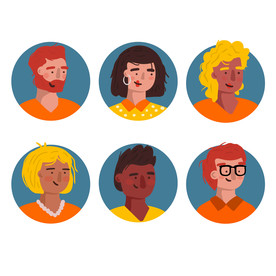 卡通Q版手绘头像表情