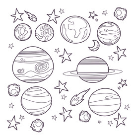 星空星球宇宙海报