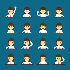 卡通Q版手绘头像表情