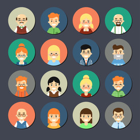 卡通Q版手绘头像表情