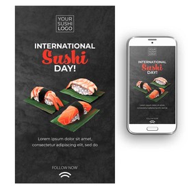 寿司餐饮海报
