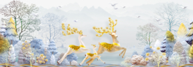 麋鹿装饰画
