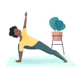 女子瑜伽动作设计图