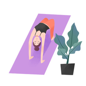 女子瑜伽动作设计图