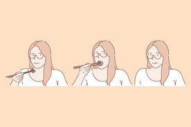 简约人物生活形象插画