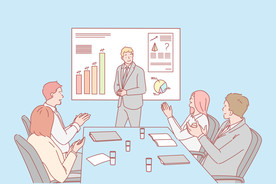 简约人物生活形象插画