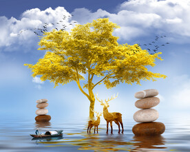 石来运转晶瓷画