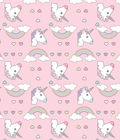 卡通 可爱 独角兽 彩虹