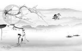 江南 新山水中式画 TIF分层