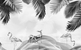 最新 灰色装饰画 TIF分层