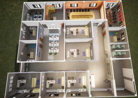 中铁办公室布局