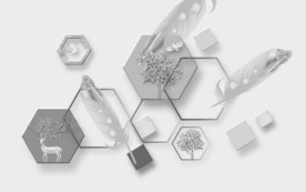 几何灰色新北欧画 文件分层