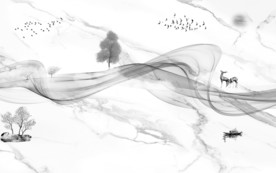 大卖灰色装饰画 TIF分层