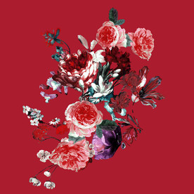 牡丹花定位老年装