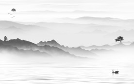 大气新山水爆款画 文件分层画