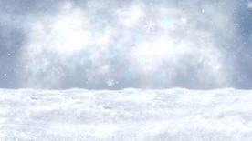 小清新唯美下雪雪景动画动态视频