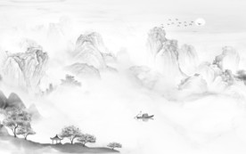 新款山水画人气画 TIF分层