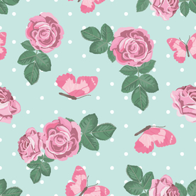 玫瑰花 真丝印花