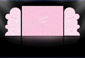 粉色欧式婚礼背景