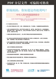 职场妈妈你知道这些权海报