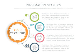 商务PPT四个选项流程信息图表