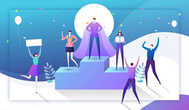 团队协作商业扁平插画系列