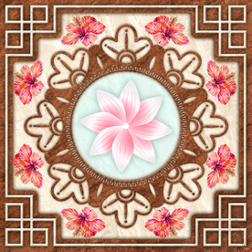 奢华花纹大理石天顶