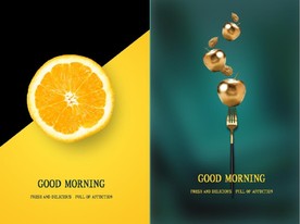 晶瓷金色水果餐厅装饰无框画