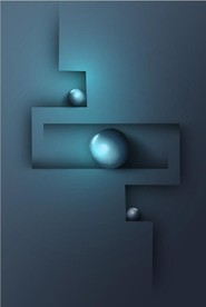 晶瓷现代抽象立体几何玄关装饰画