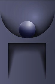 晶瓷现代抽象立体几何玄关装饰画