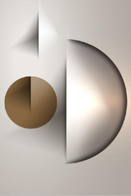 现代抽象立体几何玄关装饰画