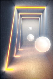 晶瓷光影3D空间玄关装饰画