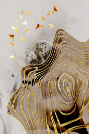 抽象线条纹理玄关