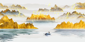 金色山水