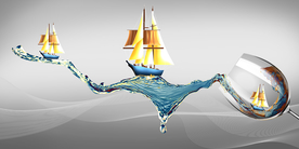 一帆风顺 酒店装饰画