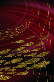 抽象金鱼装饰画