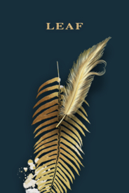 金色羽毛装饰画