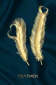 金色羽毛分层玄关