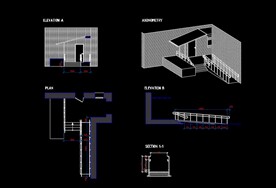 户外坡道楼梯CAD图纸