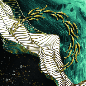 金鱼大理石纹理