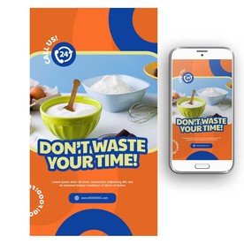 轻食主义餐饮海报