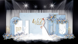 蓝色主题婚礼