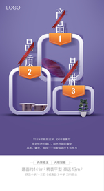 地产价值点海报