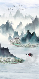 新中式山水画